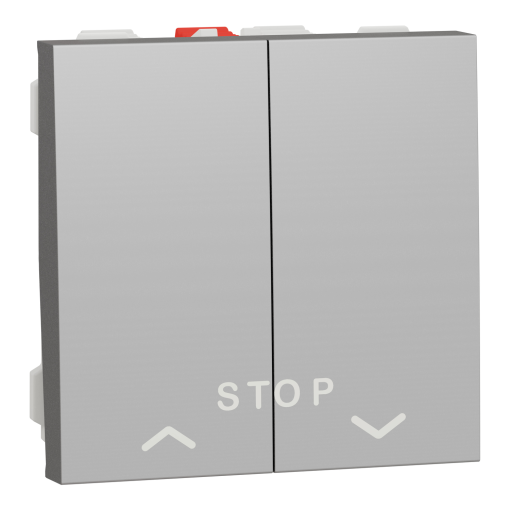Nova Unica - Botão de pressão cSTOP - 10A - Alumínio
