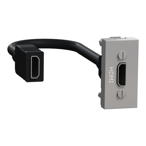 Nova Unica - Tomada HDMI 1 mód. - Alumínio