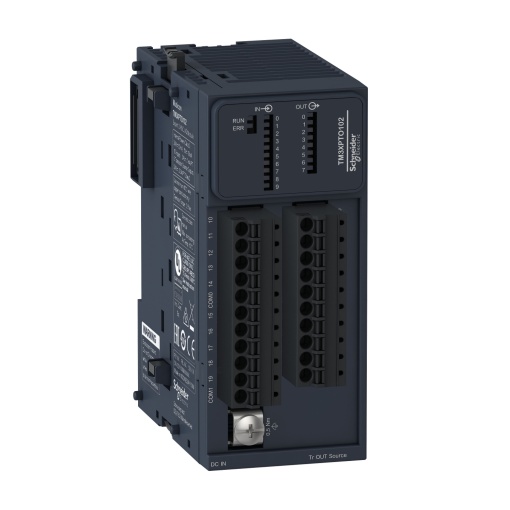 Modicon TM3 - 2 channels HSC module, Event management, 10 inputs, 8 outputs spring