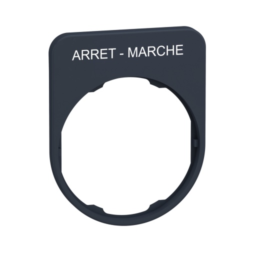 Inscrição flush placa 30x40mm "arret-mar
