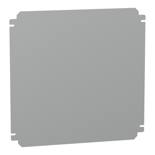 Plain mounting plate H400xW400mm made of galvanised sheet steel