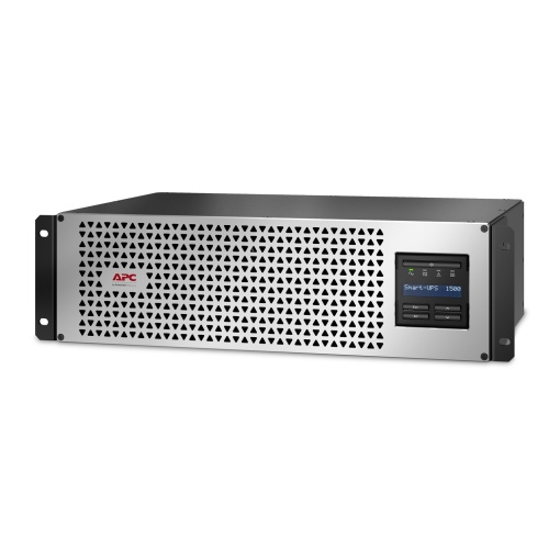 APC Smart-UPS, interativo, 1500 VA, íon-lítio, montagem em rack 3U 230V, 6 tomadas IEC C13, SmartConnectSmartSlot, profundidade reduzida, AVR, LCD