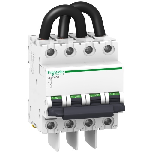 Acti9 - Disjuntor C60PV-DC, 2P, 13A, curva B, 1,5kA IECEN 60947-2