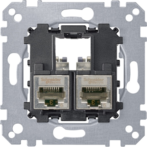 M-Elegance - Tomada RJ45 dupla - cat. 6a - STP