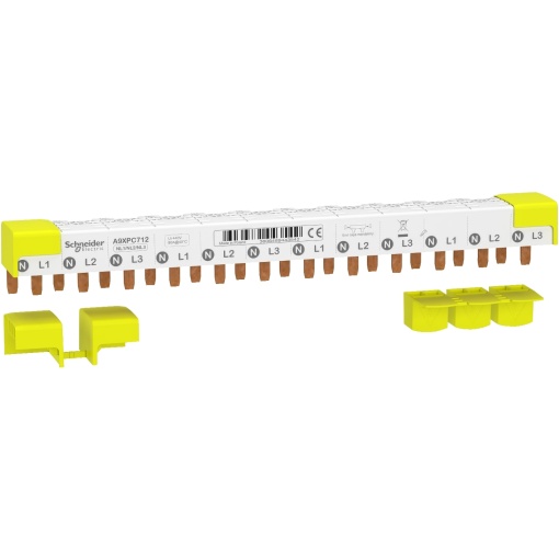 Acti9 iC40 - Pente de ligação 3PN - 12 módulos - 80A