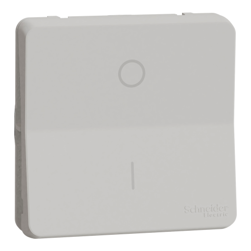 Interruptor bipolar, encastrarsaliente, IP55, 10A, Branco