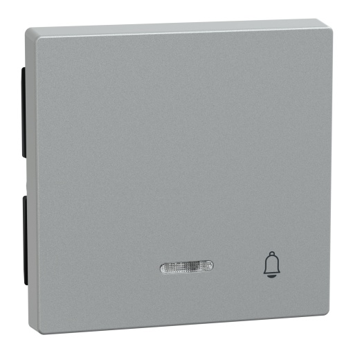 M-Elegance - Tecla simples "campainha" com visor - Alumínio
