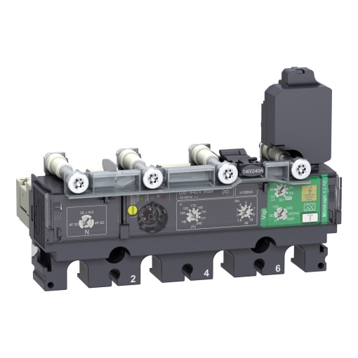 Trip unit MicroLogic 4.2 AB for ComPacT NSX 250 circuit breakers, electronic, rating 240A, 4 poles 4d