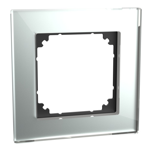 Quadro, vidro do Merten M-Plan, 1 elemento, prata de diamante