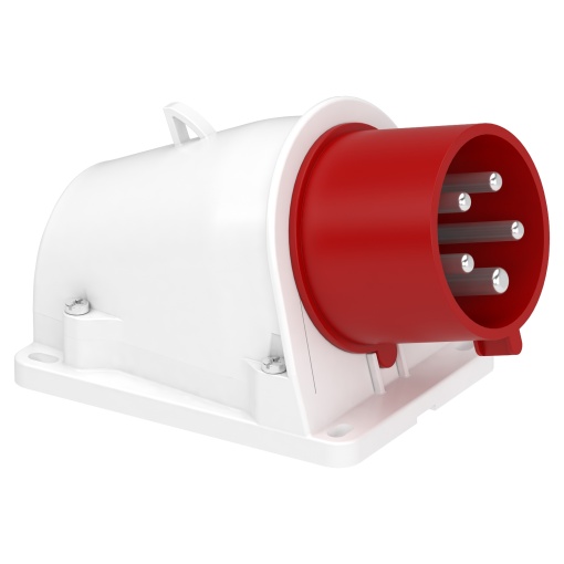 PratiKa plug - screw - angled - 32A - 3P  N  E - 380...415 V AC - wall