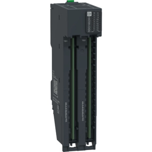 Módulo de saída discreta, 16 saídas, 24 V CC, 500 mA, fonte, protegido, 12 fios, reforçado, Modicon Edge IO NTS