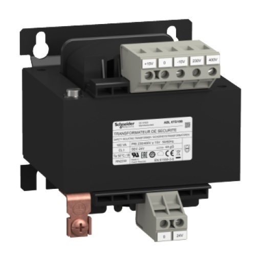 Transformador de tensão - 230..400 v - 1 x 24 v - 100 va
