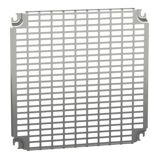 Monobloc perforated plates H400xW400mm with universal perforations 11x26mm
