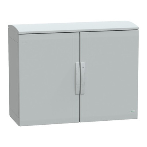 Floor standing encl. polyester vers.PLAT open top w canopy 750x1000x420 IP44