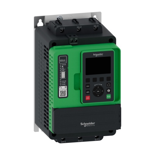 Soft starter, Altivar Soft Starter ATS490, 22 A, 208 a 690 V CA, alimentação de controle de 110 a 230 V CA