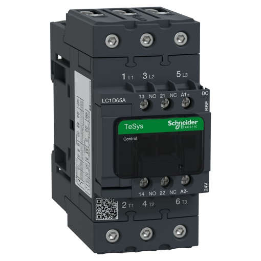TeSys D contactor 3P 65A AC-3 up to 440V coil 24V DC EverLink