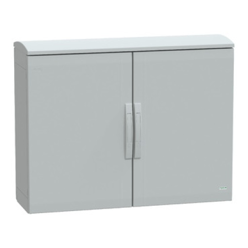 Floor standing encl. polyester vers.PLAT open top w canopy 750x1000x320 IP44