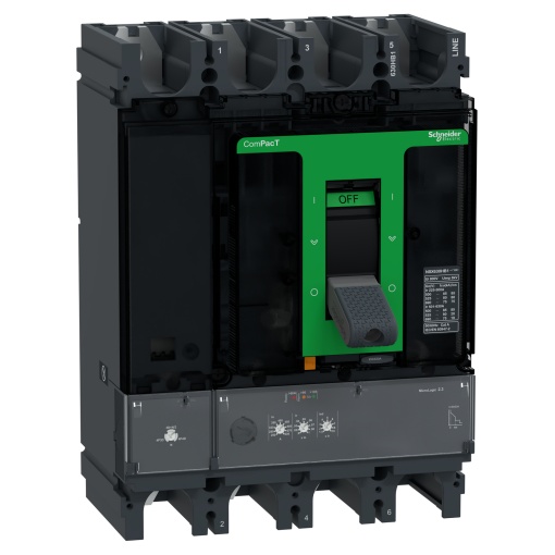 ComPacT DISJUNTOR NSX630HB1 75kA CA 4P 630A 2,3