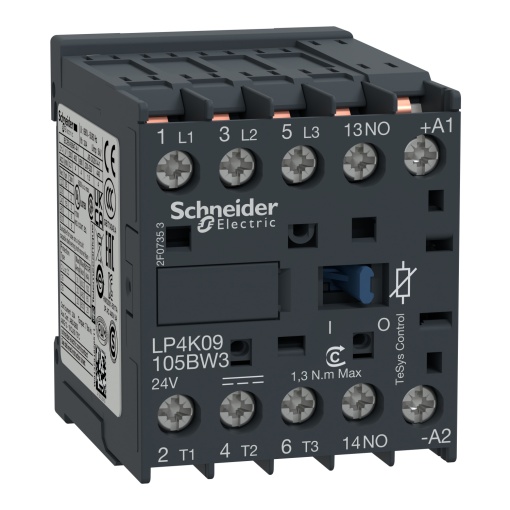 Contactor TeSys K - 3P3 NA - AC-3 -  440 V 9 A - 24 V bobina CC