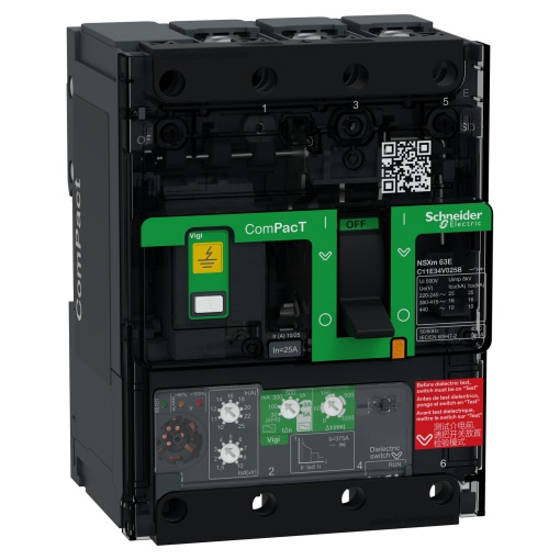 ComPacT DISJUNTOR NSXm100E 16kA CA 3P 25A 4,1 PARAFUSO