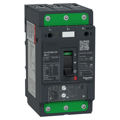 TeSys GV4 - disjuntor magneto-térmico multifuncional - 12.5A 3P - Everlink