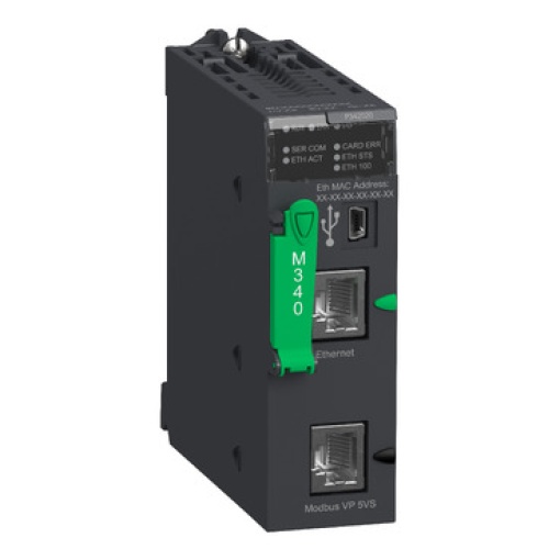 Módulo de processador, standard, série Modicon M340 - CPU - Eth - USB - 1024D - 256A