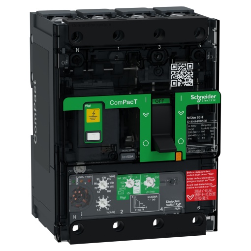 ComPacT DISJUNTOR NSXm100H 70kA CA 4P 50A 4,1 PARAFUSO