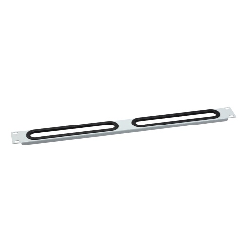 Actassi - 19" front panel 1U with cable gland - RAL7035
