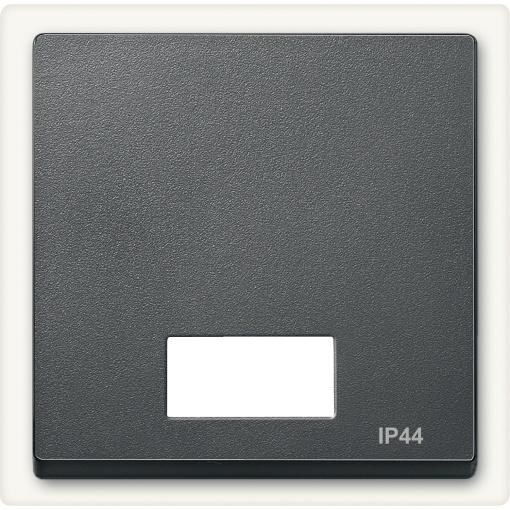 M-Elegance - Tecla simples com visor para símbolos - IP44 - Antracite