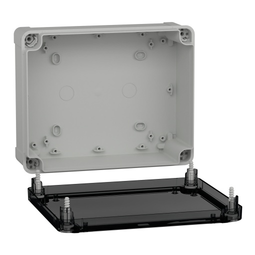 ABS box IP66 IK07 RAL7035 Int.H225W175D80 Ext.H241W194D87 Transp.cover H20