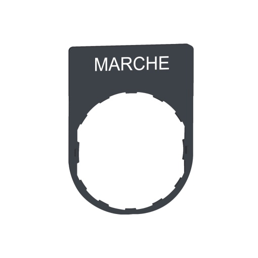 Placa inscrição 30x40mm "marche"