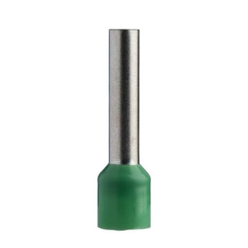 ponteira simples  tamanho longo  6 mm2 - verde