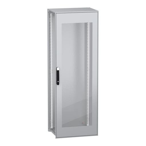 Armário elétrico modular de montagem no chão, PrismaSeT HD, aço descarbonizado, porta transparente, 2000x700x500mm, IP55