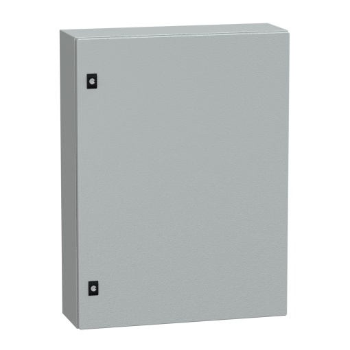 Spacial CRN plain door with mount.plate. H800xW600xD200 IP66 IK10 RAL7035..