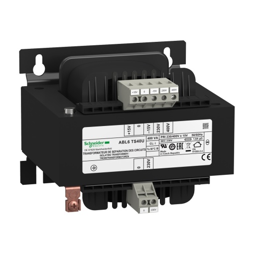 Transformador de tensão - 230..400 v - 1 x 230 v - 400 va