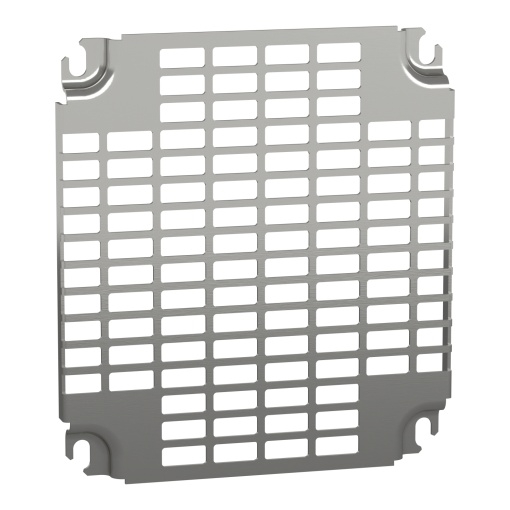 Monobloc perforated plates H300xW250mm with universal perforations 11x26mm