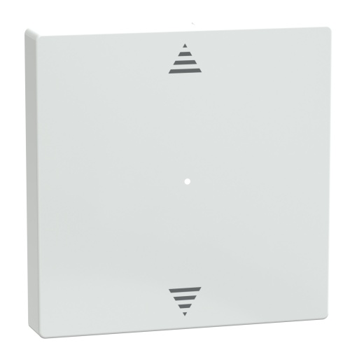 System M, tecla para módulo de botão de pressão de 1 elemento UpDown, brilhante, branco ativo