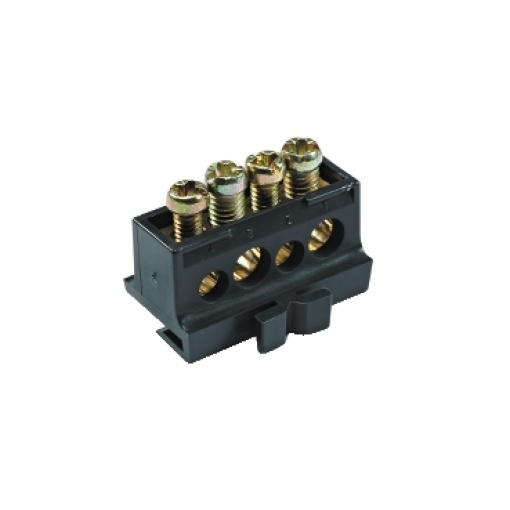 Terminais isolados - 80A - 4 furos
