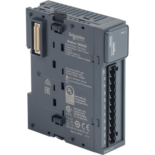 Módulo TM3 - Modicon - 4 saídas analog
