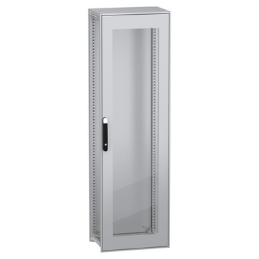 Armário elétrico modular de montagem no chão, PanelSeT SFN, aço descarbonizado, porta transparente, 2000x600x400mm, IP55