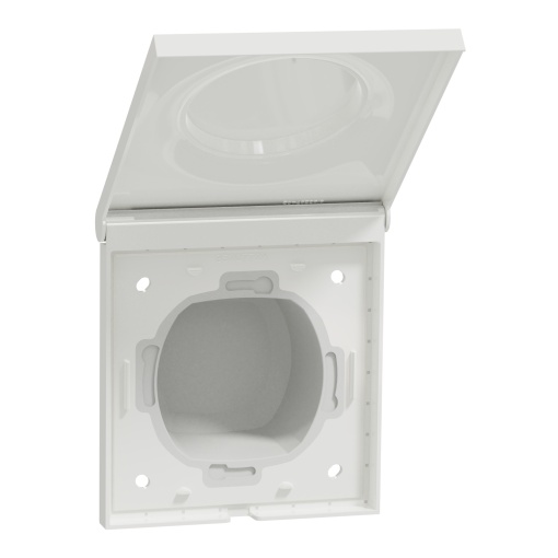 Odace Styl - Cobertura para tomada simples - IP44 - Branco