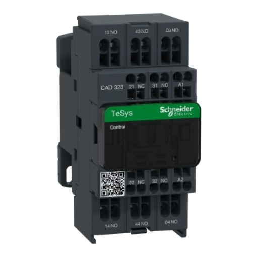 Contactor auxiliar TeSys CAD323 - 3NA2NF 230VCA com terminais de mola