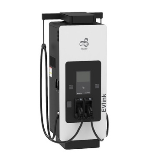 EVlink Pro DC 150 CCS2  CCS2 cable cavo 3.6m, cable management y terminal de pagamento