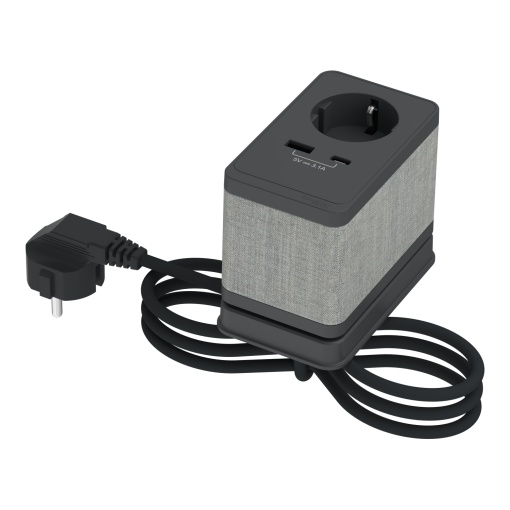 Nova Unica system - Tomada mesa S 2PTUSB A e C Ant US