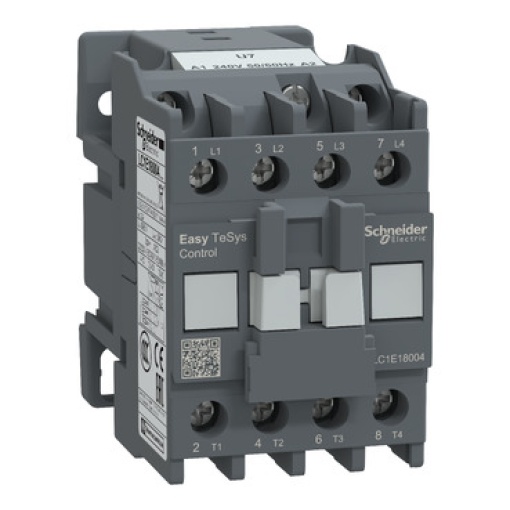 Contator, controle fácil TeSys, LC1E, 4P 4NO, AC-1 32A, 240V
