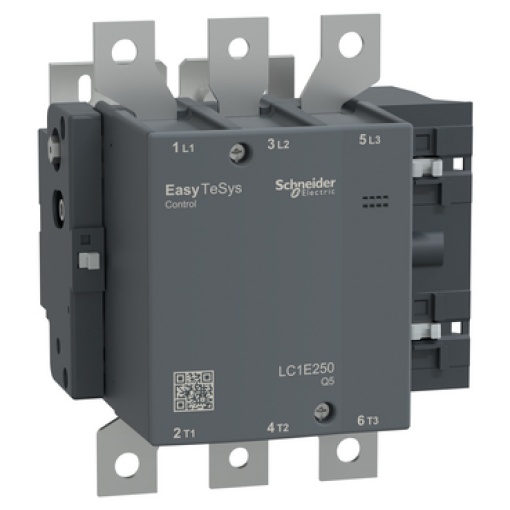 Contator, controle fácil TeSys, LC1E, 3P 3NO, AC-3AC-3e,  440 V, 250 A190 A, bobina 380 V CA, 50 Hz