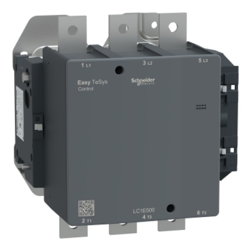 Contator, controle fácil TeSys, LC1E, 3P 3NO, AC-3AC-3e,  440 V, 500 A400 A, bobina 380 V CA
