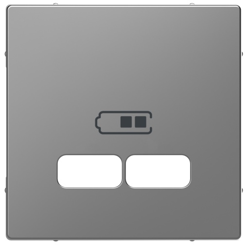 Centro System M, para carregador USB, aço
