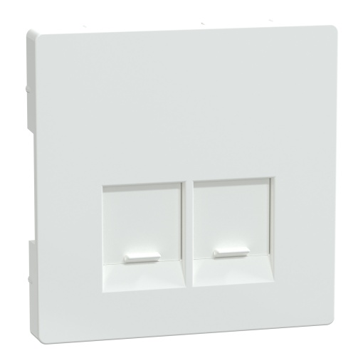 Centro, Merten System M, para 2 tomadas de dados, branco