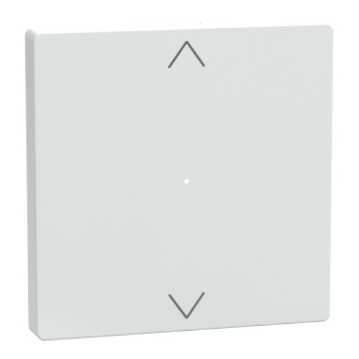 System D, tecla para módulo de botão de pressão de 1 elemento UpDown, branco